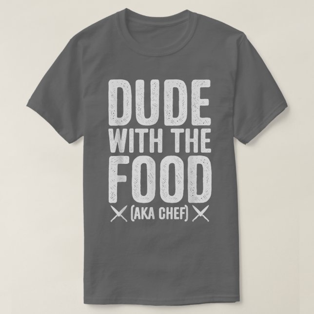 Food Boy alias CHEF Cast Järn Cooking T Shirt (Design framsida)
