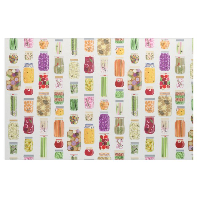 Food Canning Burk Tyg (Fat Quarter)
