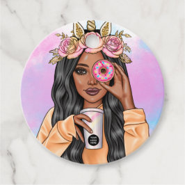 Food Catering Whimsical Unicorn Dam Corporate Gåvor Etiketter