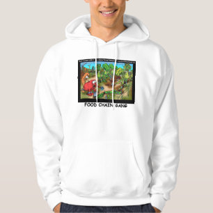 Food Chain Gang Rolig Tecknad Hoodie av Rick Londo