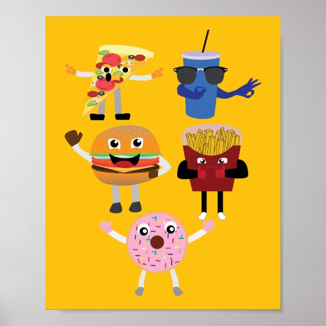 Food Characters Poster (Framsidan)