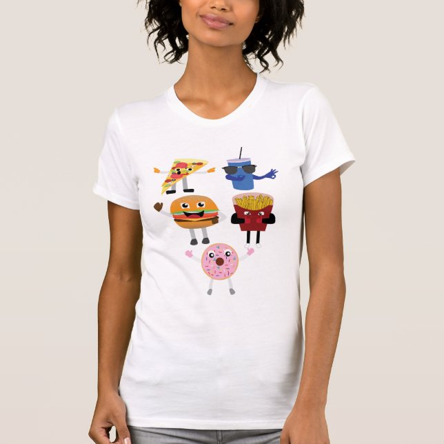 Food Characters T Shirt (Framsida)
