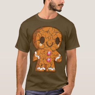 Food Cooking Foodie Pepparkaksgubbe Distress T Shirt
