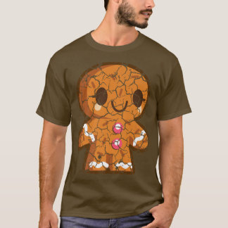 Food Cooking Foodie Pepparkaksgubbe Distress T Shirt