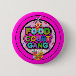 Food Court Gang Logo Button Knapp