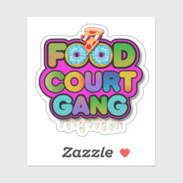 Food Court Gang Logo Sticker Klistermärken