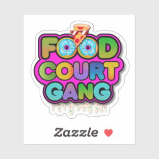 Food Court Gang Logo Sticker Klistermärken