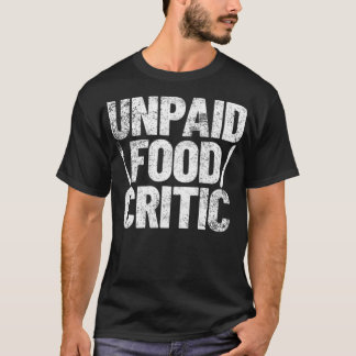 Food Critic Chef Cook donut party zoo födelsedag T Shirt