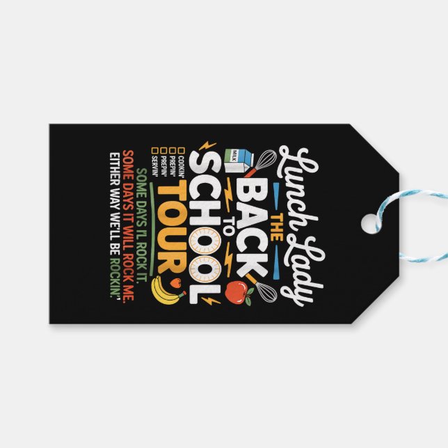 Food Humor Back to school Presentetikett (Framsidan (Horisontell))
