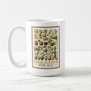 Food Justice! Vintage Art Kaffemugg