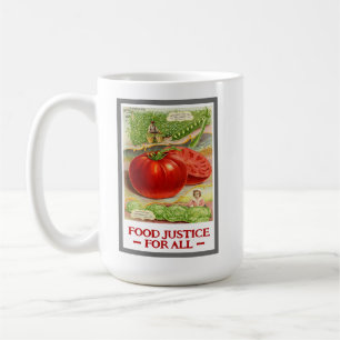 Food Justice - Vintage Tomates & Garden Kaffemugg