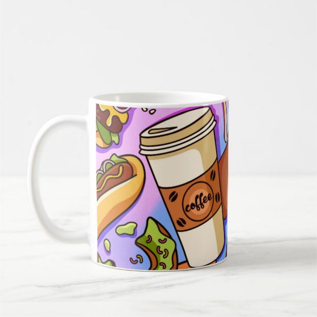 Food kärlek kaffemugg (Vänster)