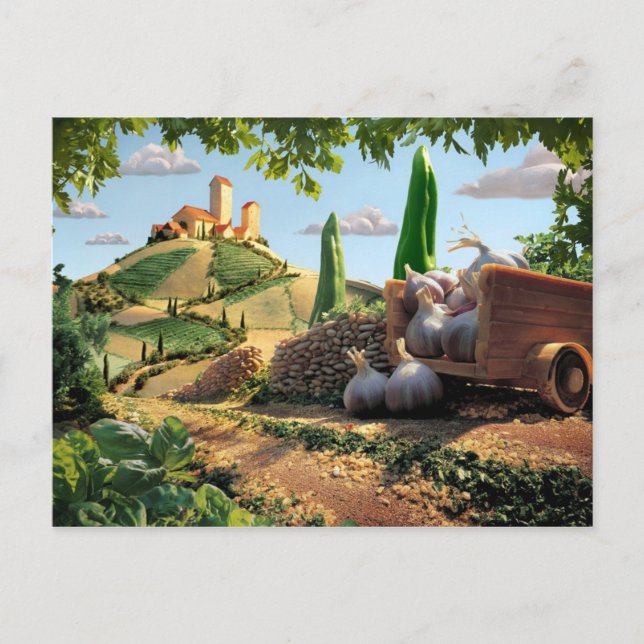 Food Land Scene Vykort (Framsida)
