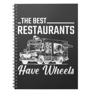 Food Lastbil Festival Restaurant Street Food Älska Anteckningsbok