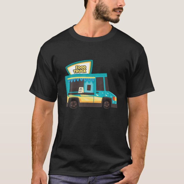 Food Lastbil Food on Hjul Mobile Restauranger Food T Shirt (Framsida)