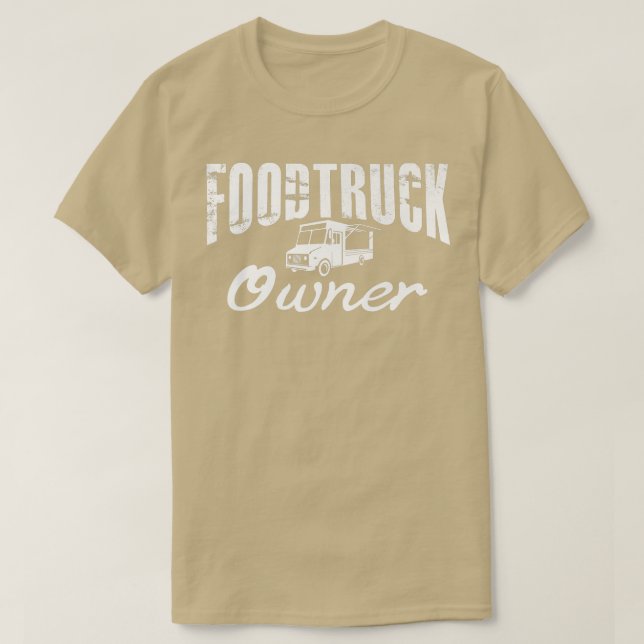 Food Lastbil Lettering Street Food Popup Restauran T Shirt (Design framsida)