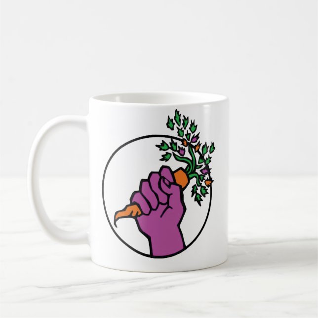 Food Not Bombs logotyp Kaffemugg (Vänster)