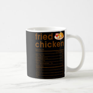 Food Nutrition Facts Shirts Co. Stekt Kyckling När Kaffemugg