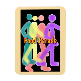 Food Parade Refrigerator  Magnet