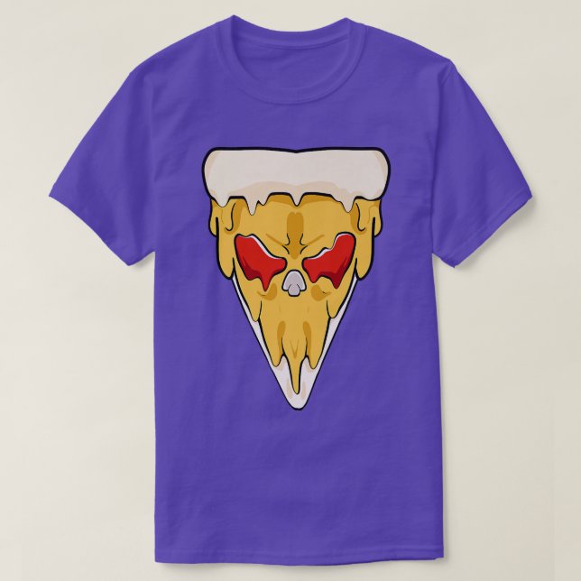 Food Pizza Ansikte T Shirt (Design framsida)