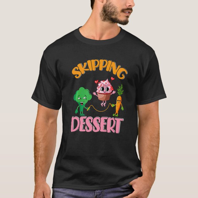 Food Pun Broccoli Carrot Cupaka T Shirt (Framsida)