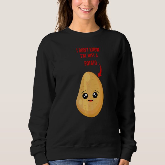 Food Pun Vegan Potato 1 T Shirt (Framsida)