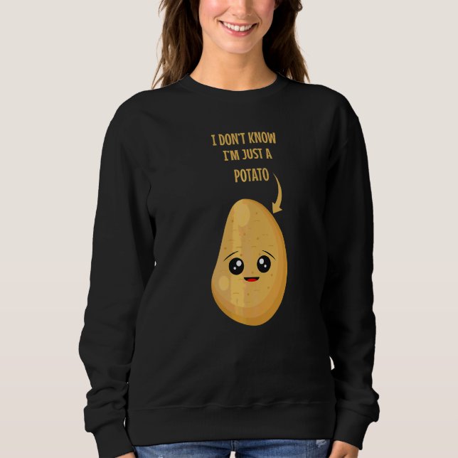 Food Pun Vegan Potato T Shirt (Framsida)