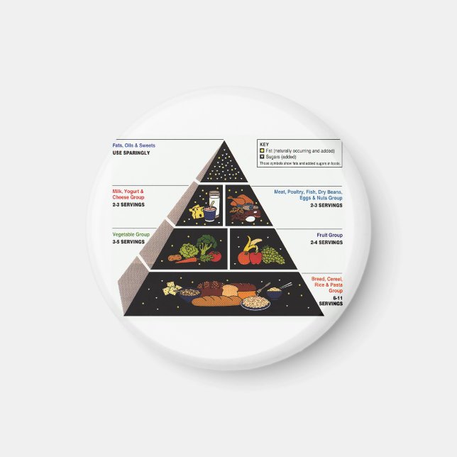 Food Pyramid Magnet (Framsidan)