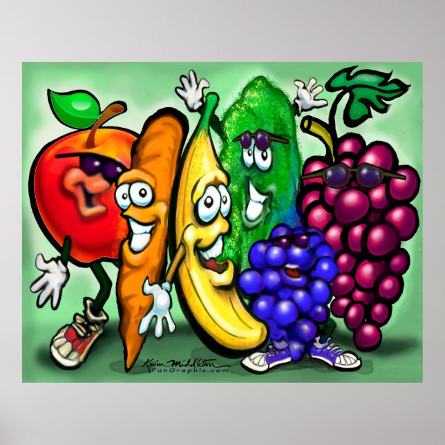 Food Rainbow Party Poster (Framsidan)