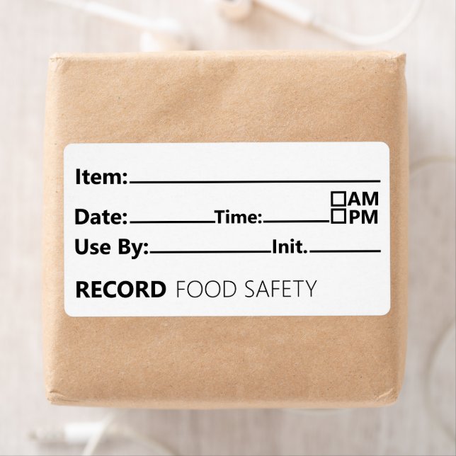 Food Safety Date Record Keeping Fraktsedel (Insitu)