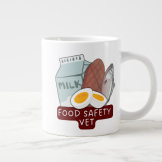 Food Safety Vet–Veterinary Food Inspection Design Jumbo Mugg