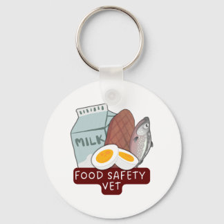 Food Safety Vet–Veterinary Food Inspection Design Nyckelring