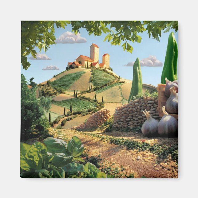 Food Scene Cheese and Vitlic Magnet (Framsidan)