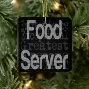 Food Server Extraordinaire Julgransprydnad Keramik