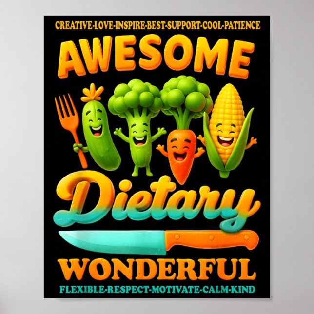 Food Service Week Dietary Appreciation Flexible Re Poster (Framsidan)