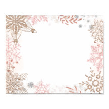 Food Station Winter Wonderland Rosa Guld Poster
