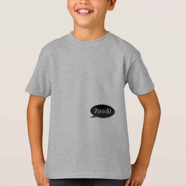 Food Talking Stomach T-Shirt (Framsida)