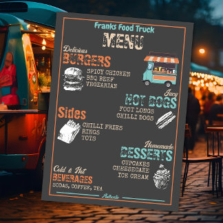 Food Truck Menu Meny