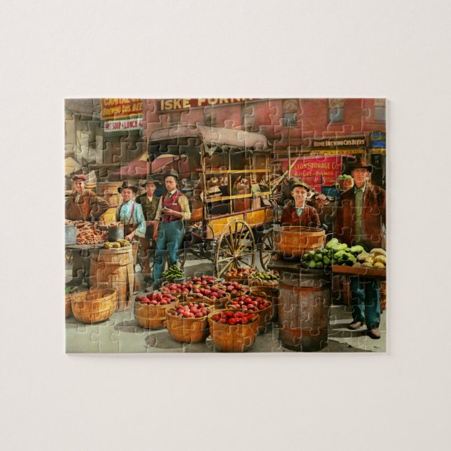 Food - Vegetables - Indianapolis Market 1908 Pussel (Horisontell)