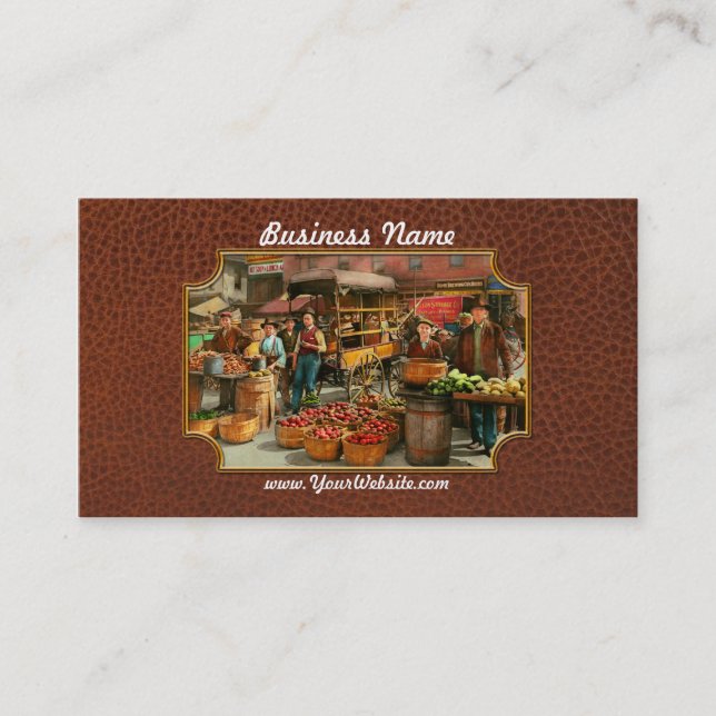 Food - Vegetables - Indianapolis Market 1908 Visitkort (Framsida)
