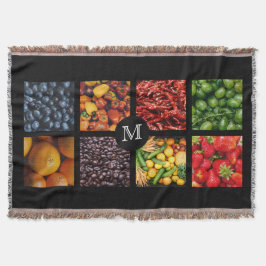 Foodie Anpassningsbar Monogram Disaster Filtar 3