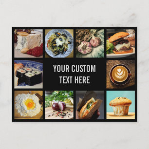 Foodie anpassningsbar vycard vykort