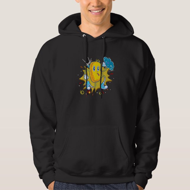 Foodie Chicken Nuggets Running Chicken Nugget Hoodie (Framsida)