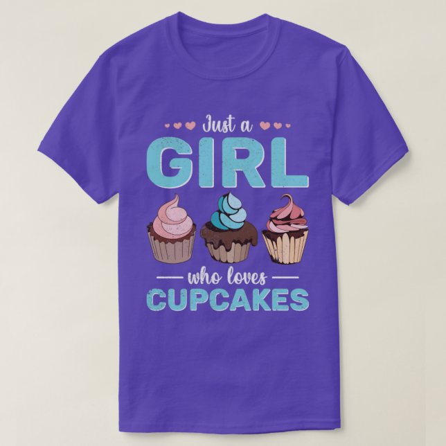 Foodie Cupkaka Älskare Girls Baking Sweets Cuptårt T Shirt (Design framsida)