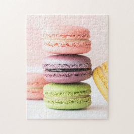 Foodie Desserts Fransk Macarons fotofoto Pussel