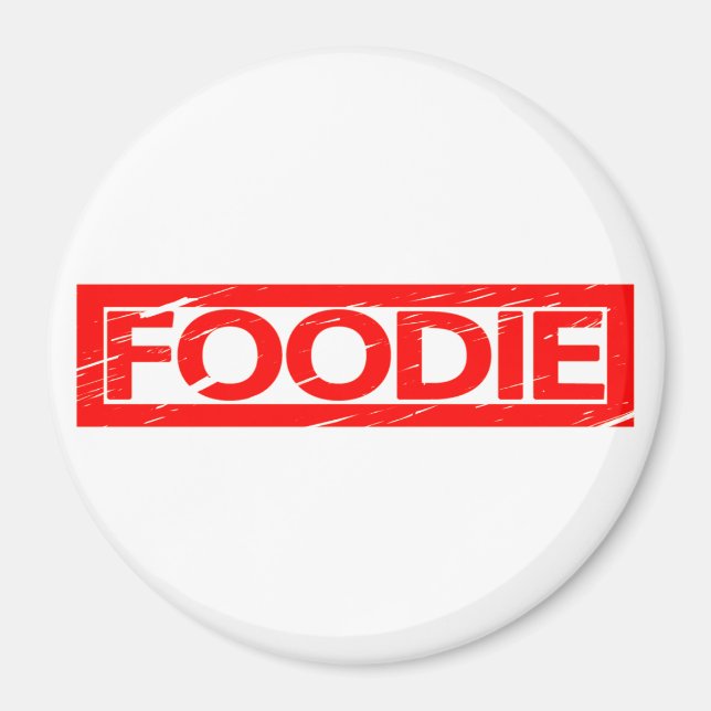 Foodie Frimärke Magnet (Framsidan)