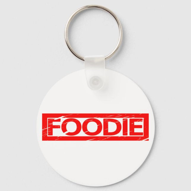 Foodie Frimärke Nyckelring (Framsida)