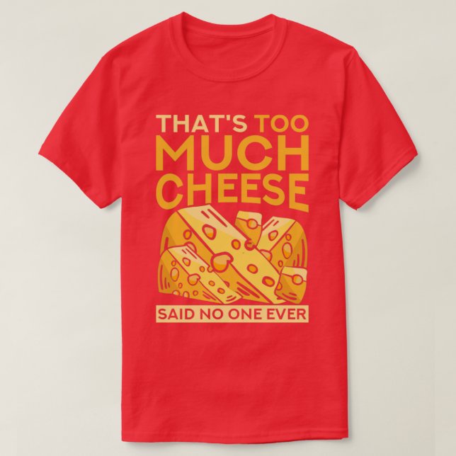 Foodie Funny Gouda Cheese T Shirt (Design framsida)