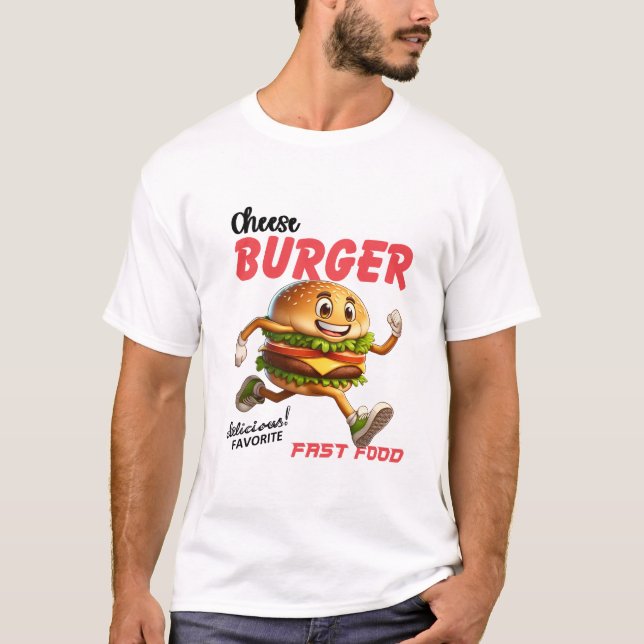 Foodie Gift | Funny Burger Shirt | Hamburger Shirt T (Framsida)