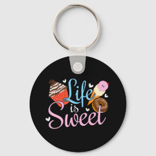 Foodie Life är sött bakande citat - Cupcake konst Nyckelring